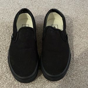 Black Slip On Vans